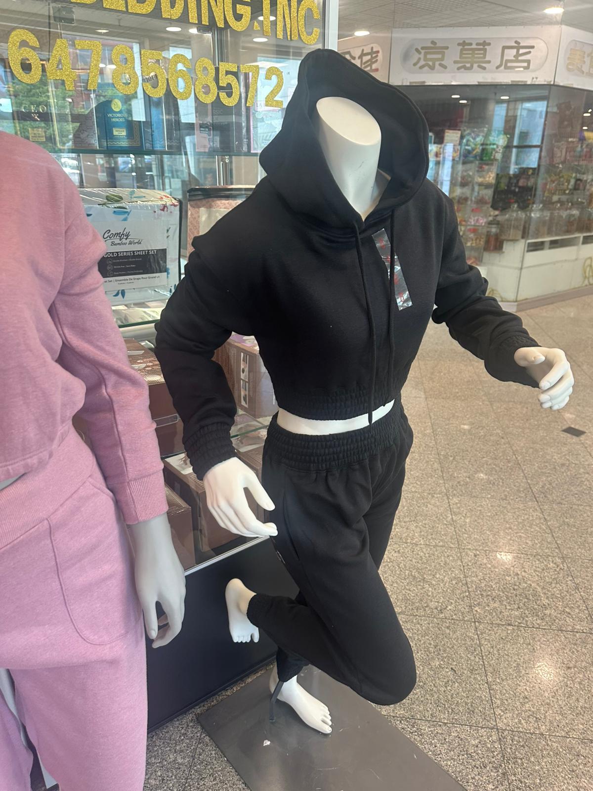 Girls Track Suit Black
