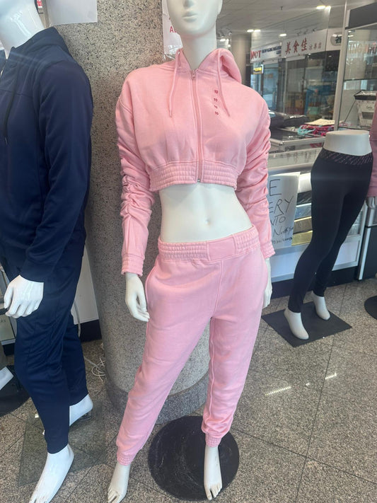 Girls Track Suit Pink