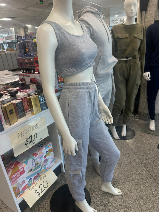 Girls Track Suit Gray